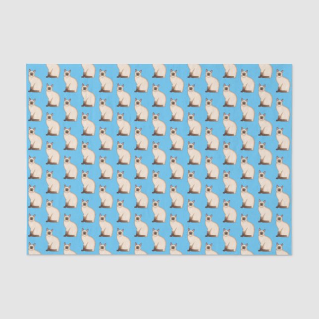 Siamese cat cartoon illustration seidenpapier (Vorderseite)