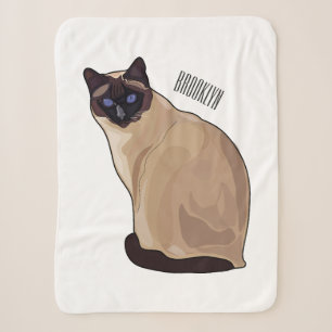 Siamese cat cartoon illustration sherpadecke