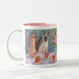 Siamese Cat Coffee or Tea Time Mug Zweifarbige Tasse