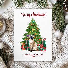 Siamese Cat Family Weihnachten