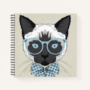 Siamese Cat Fashion Smart Notizbuch