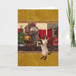 Siamese Cat - Frohe Weihnachten