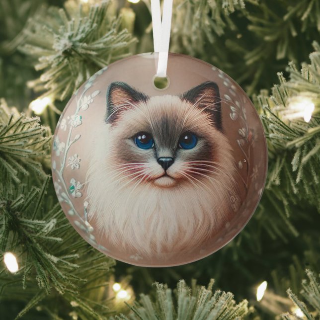 Siamese Cat Glass Ornament Aus Glas (InSitu)