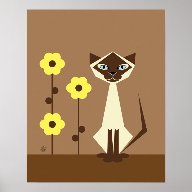 Siamese Cat Lover Poster (Vorne)