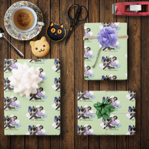 Siamese Cat Mischief Funny Geschenkpapier Set