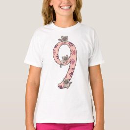 Siamese Cat Ninth Birthday For Kids Cats T-Shirt