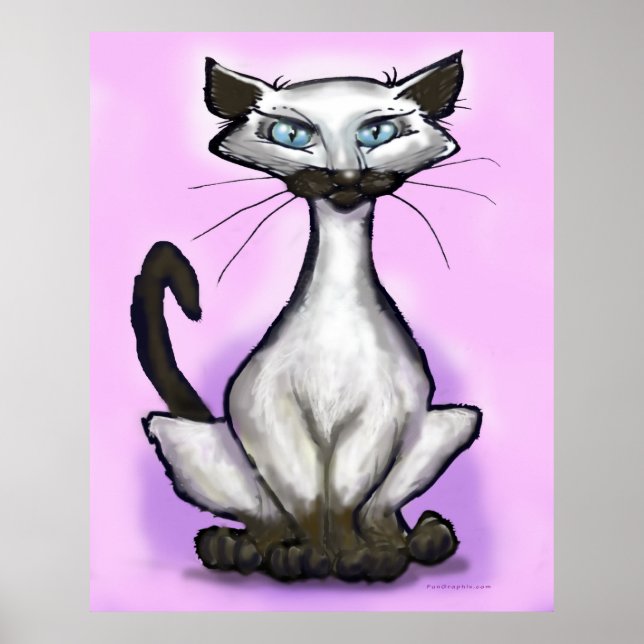 Siamese Cat Poster (Vorne)