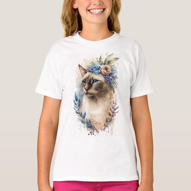 Siamese Cat T-Shirt (Vorderseite)
