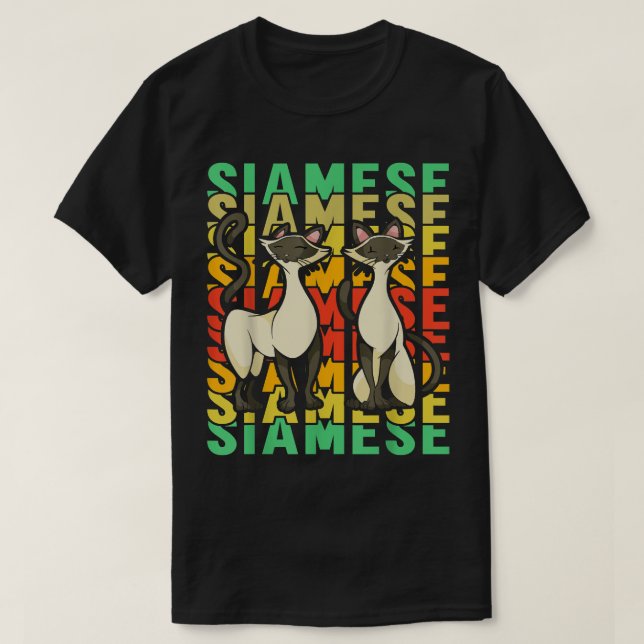 Siamese Cat  T-Shirt (Design vorne)