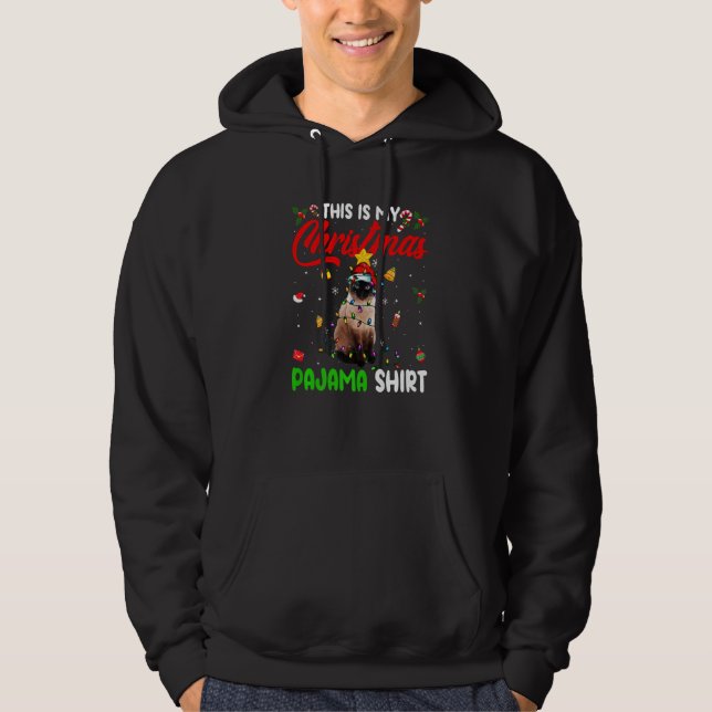 Siamese Cat  This Is My Christmas Pajama  Xmas Hoodie (Vorderseite)