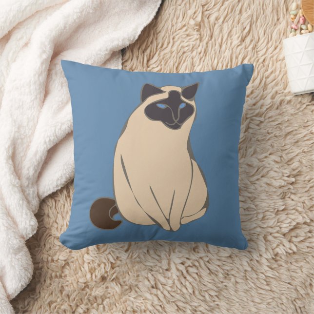 Siamese Cat Throw Pillow Kissen (Decke)