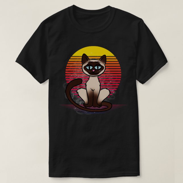 Siamese Cat Vapor T-Shirt (Design vorne)