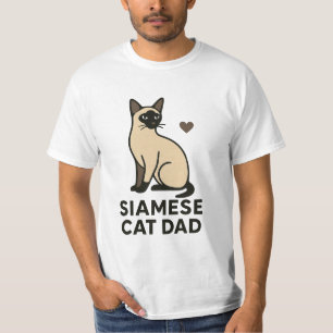 Siamese Cat Vater T - Shirt   Niedliches Cat Lover