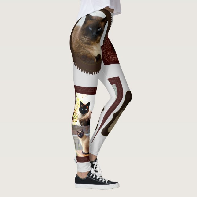 Siamese chats famille des leggings amusants pour f (Droite)