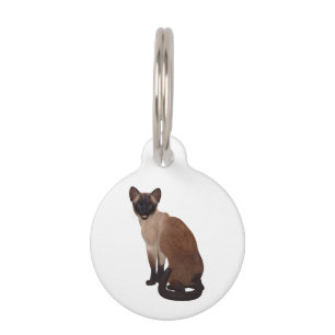 Siamese Dark Siegel Point Cat Haustiermarke