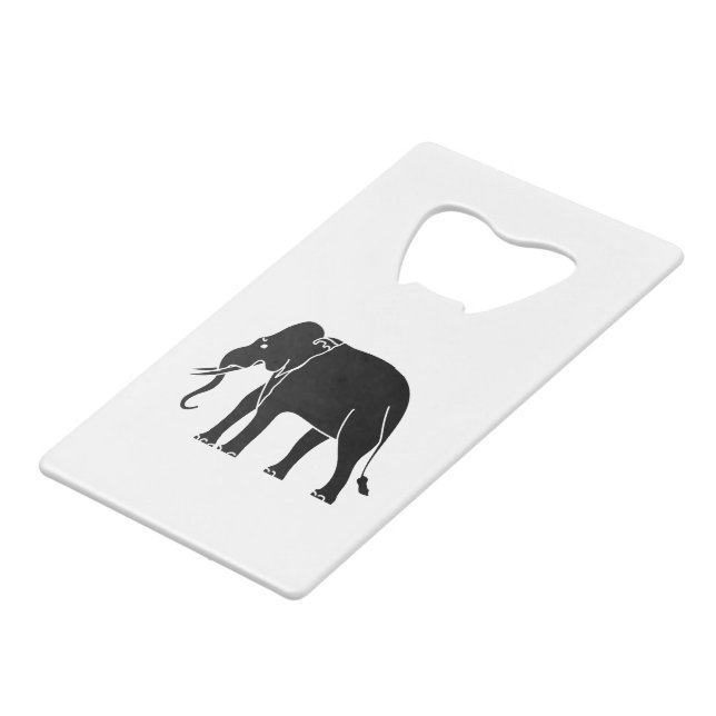 Siamese Elephant Geldbeutel Flaschenöffner (Vorderseite Schrägansicht)