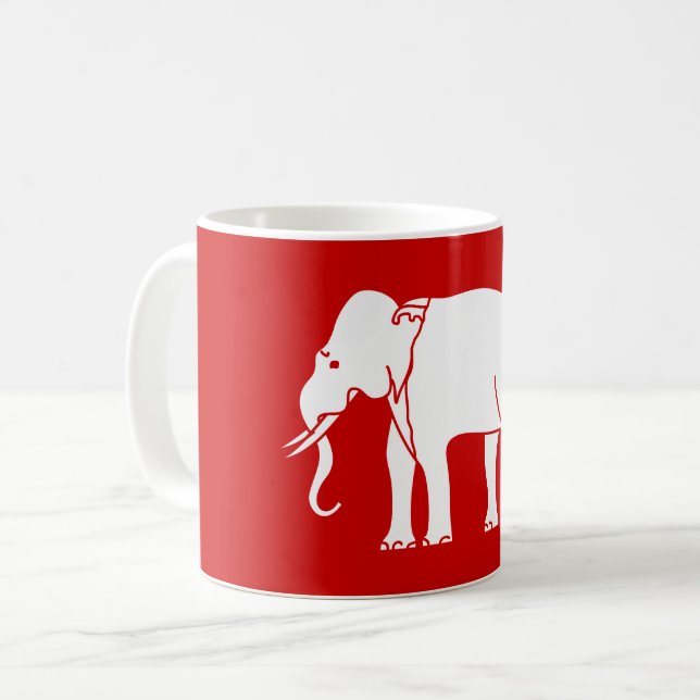 Siamese Elephant Kaffeetasse (Vorderseite Links)
