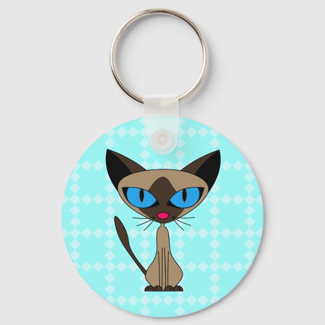 Siamese, falls Sie Schlüsselanhänger haben - blau (Vorderseite)