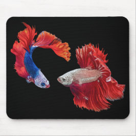 Siamese Fighting Fish Mousepad