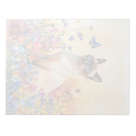 Siamese Katze 2 - 11" x 8,5" Notepad Notizblock