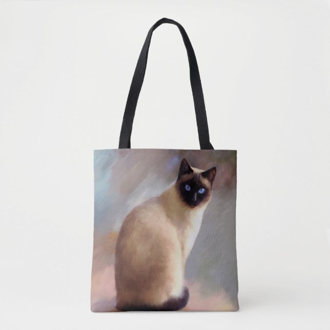 Siamese Katze 613 Tasche (Vorderseite)