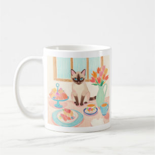 Siamese-Katze- und Schweiß-Leckereien-Tasse Kaffeetasse