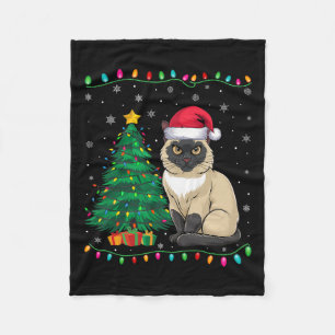 Siamese Katze Weihnachtsmannmütze Männer Frauen Ki Fleecedecke