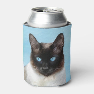 Siamese Katzenmalerei - Niedliche Original Katzenk Dosenkühler