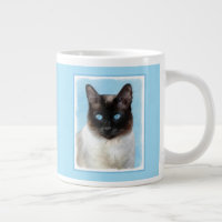 Siamese Katzenmalerei - Niedliche Original Katzenk