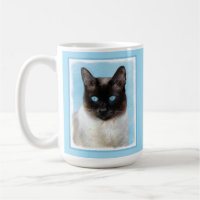 Siamese Katzenmalerei - Niedliche Original Katzenk