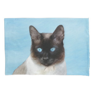 Siamese Katzenmalerei - Niedliche Original Katzenk Kissenbezug