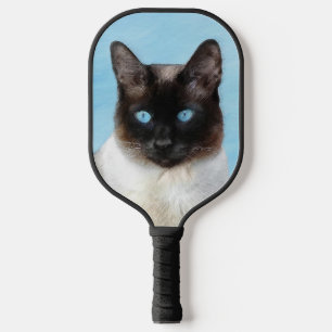 Siamese Katzenmalerei - Niedliche Original Katzenk Pickleball Schläger