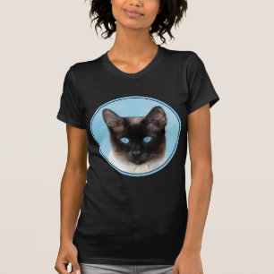 Siamese Katzenmalerei - Niedliche Original Katzenk T-Shirt
