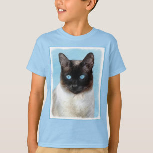 Siamese Katzenmalerei - Niedliche Original Katzenk T-Shirt