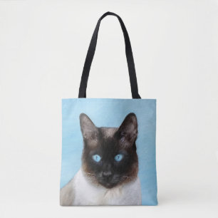 Siamese Katzenmalerei - Niedliche Original Katzenk Tasche