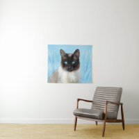 Siamese Katzenmalerei Original Tierart