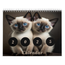 Siamese Kitte Custom Calendar for Cat Lovers Kalender