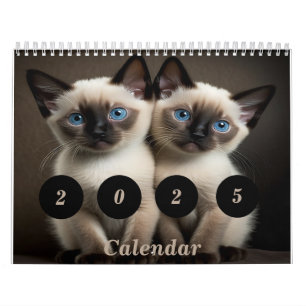 Siamese Kitten Calendrier Personnalisé Pour Les Am