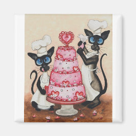 Siamese Konditorkuchen Koch Magnet