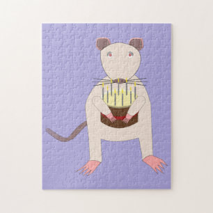 Siamese Rat mit Birthday Cake