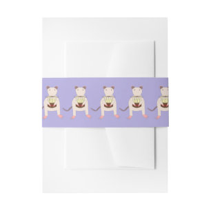 Siamese Rat mit Birthday Cake Einladungsbanderole