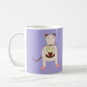 Siamese Rat mit Birthday Cake Kaffeetasse