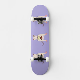 Siamese Rat mit Birthday Cake Skateboard