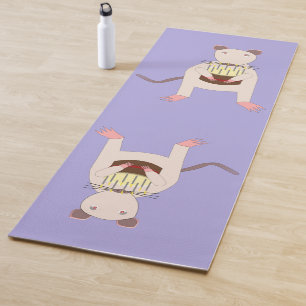 Siamese Rat mit Birthday Cake Yogamatte