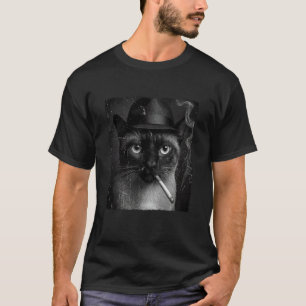 Siamese-Raucher-Zigarette-Meme-Katzenliebhaber-Kat T-Shirt