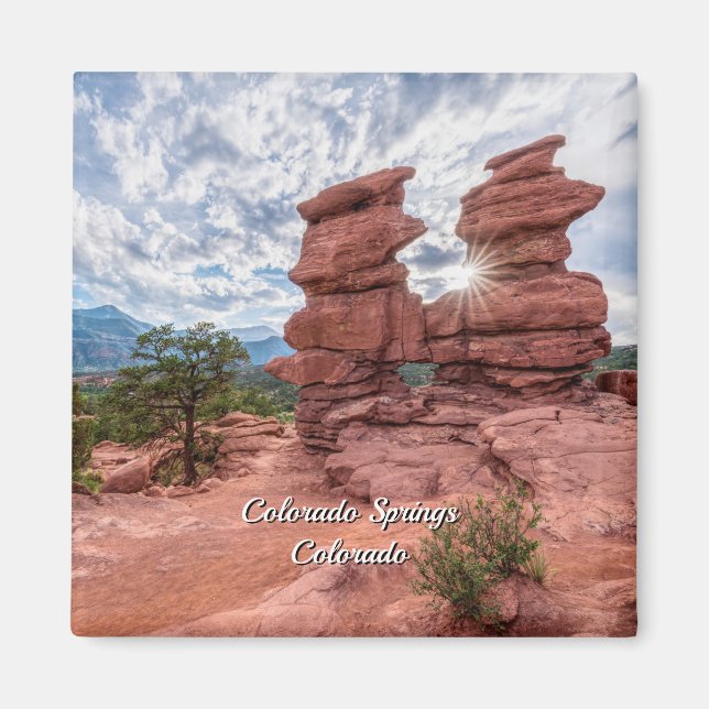 Siamese Twins Colorado Sunburst Carré Magnet (Devant)