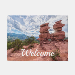 Siamese Twins Colorado Sunburst Willkommen Doormat Fußmatte