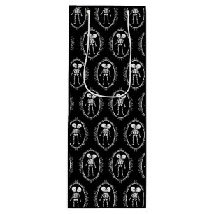 Siamese Twins Skeleton Geschenktasche Geschenktüte Für Weinflaschen