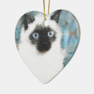 Siamesen Keramik Ornament