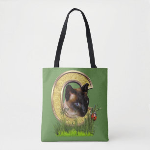 Siamesisch-Hauptstadt-Monogramm-Buchstaben C Tasche